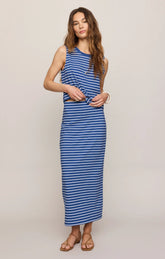 Gail Striped Midi Skirt
