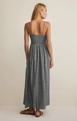 Romy Striped Linen Maxi Dress
