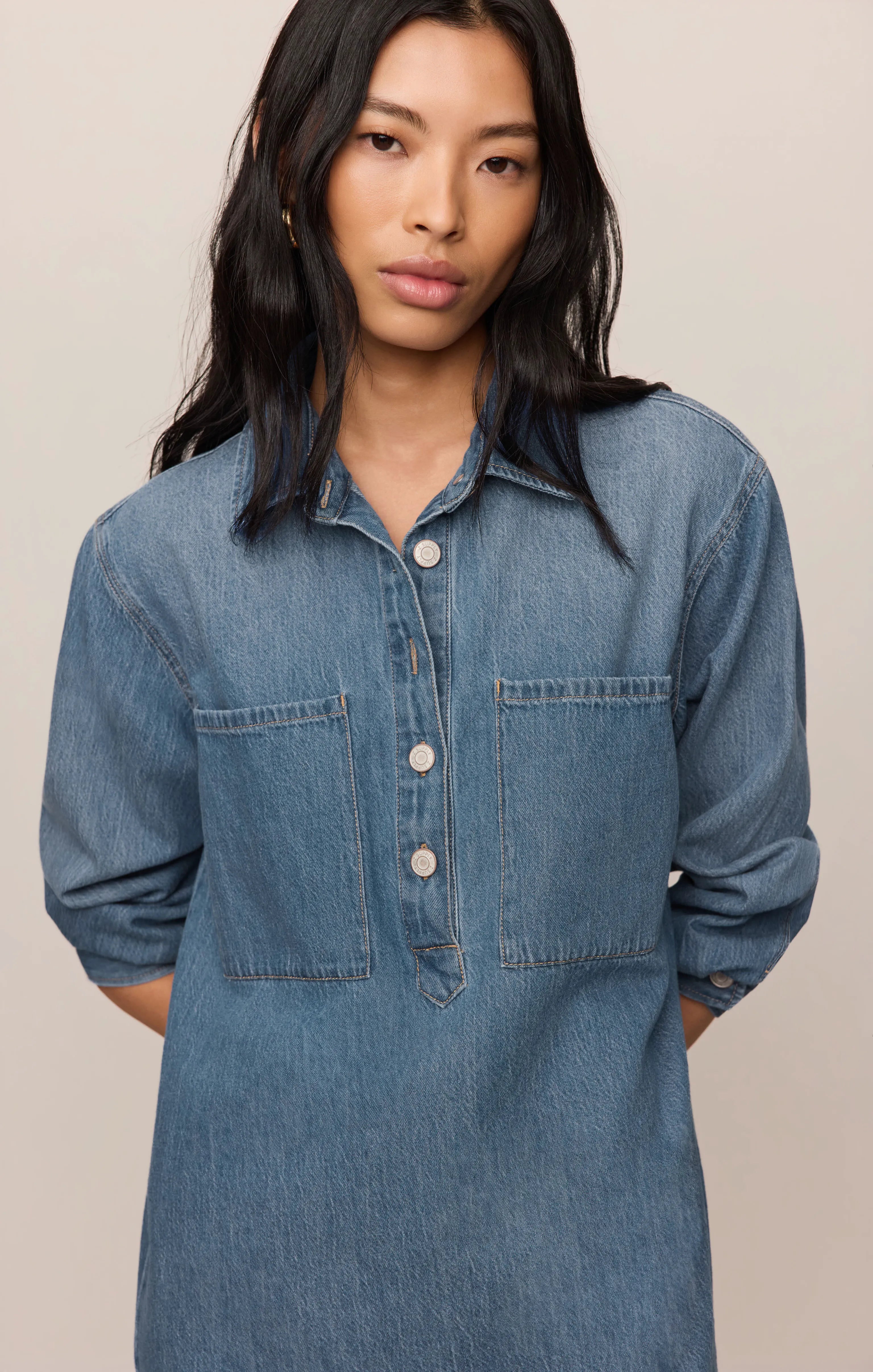 Lucie Denim Shirt Dress