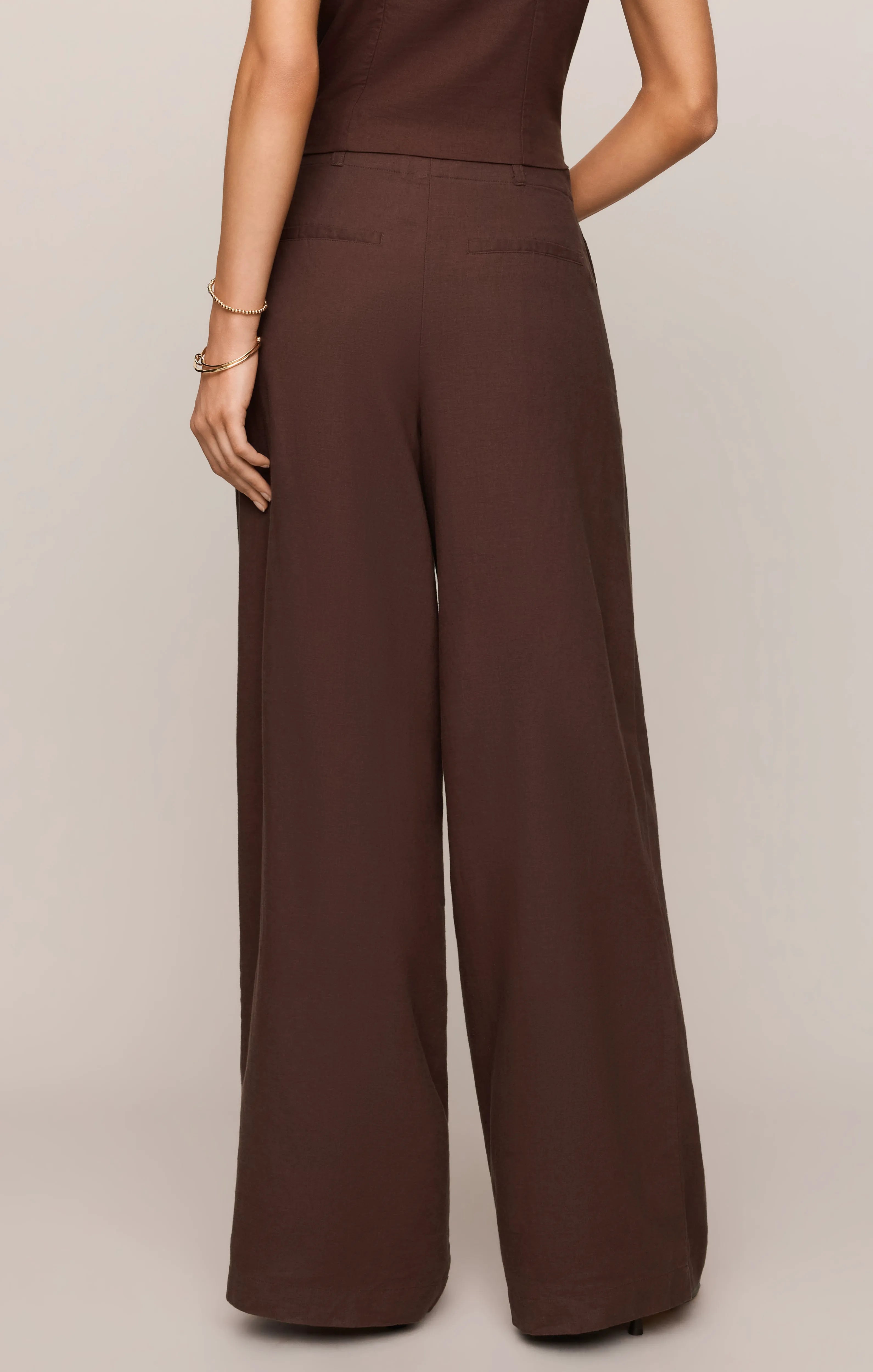 Magnolia Wide-Leg Linen Trousers