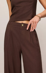 Magnolia Wide-Leg Linen Trousers