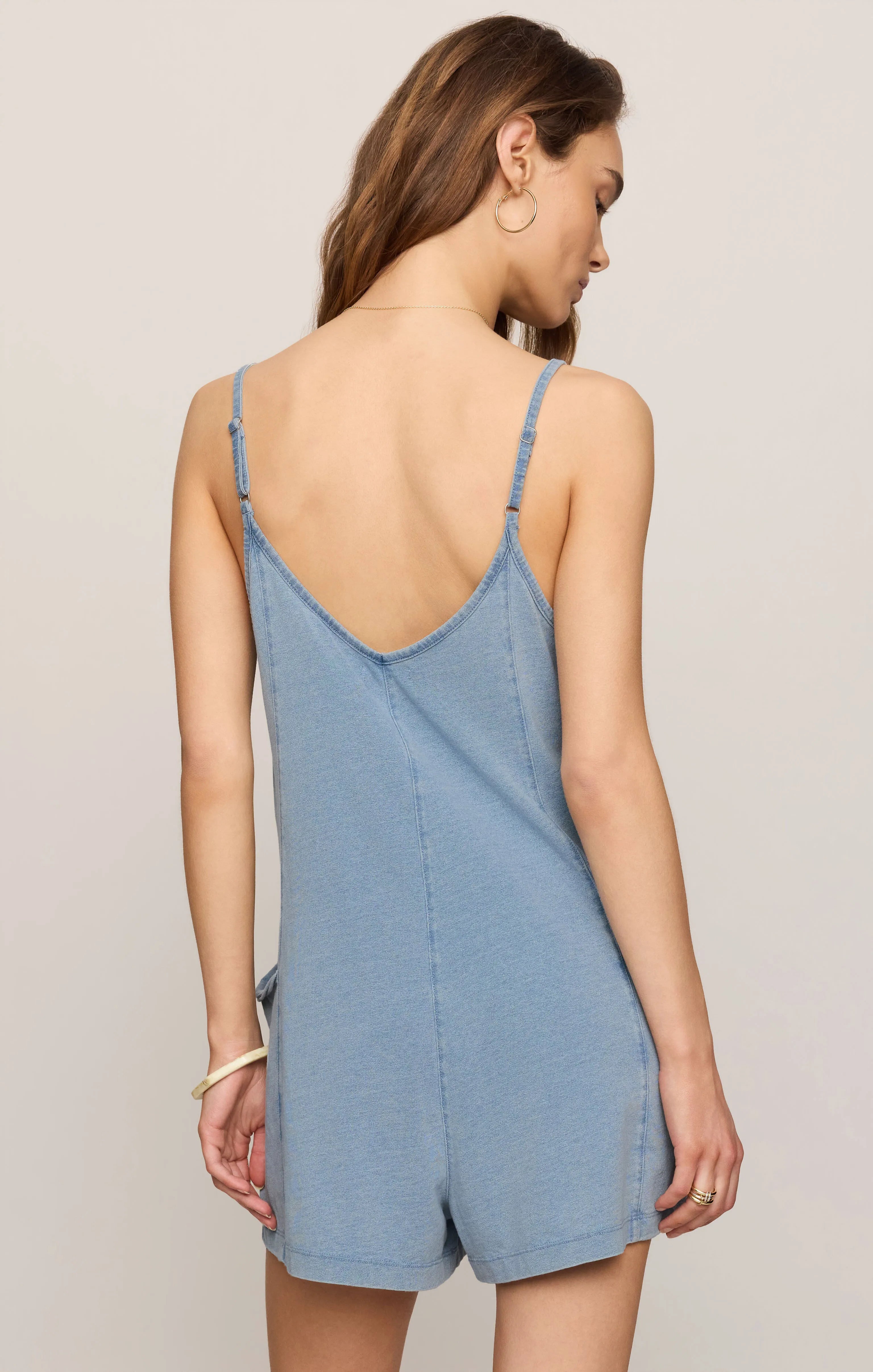Go Easy Denim Romper Jersey